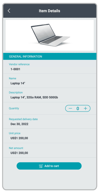 Esker's mobile application illustration Esker's mobile application illustration