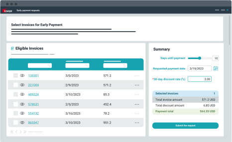 illustration of early payment illustration of early payment